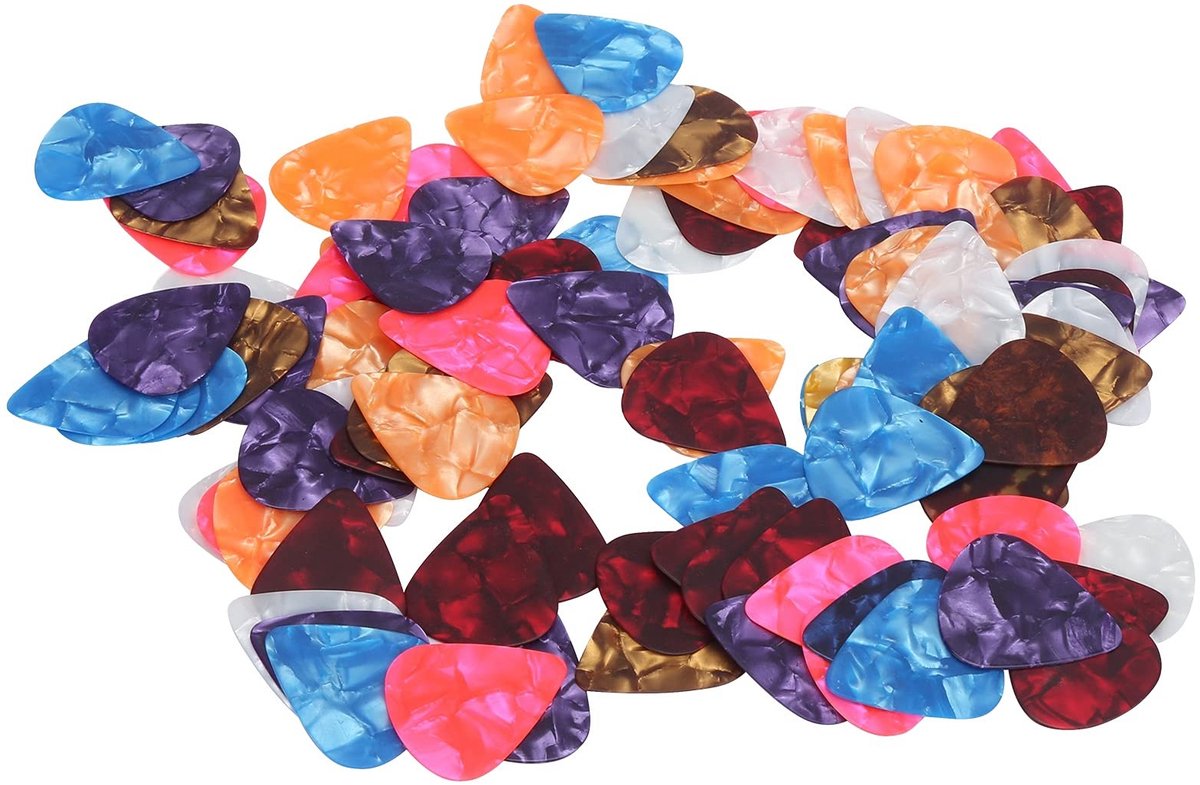 Dailygoods - Kleurrijke Gitaarplectrums 100 Stuks van Celluloid