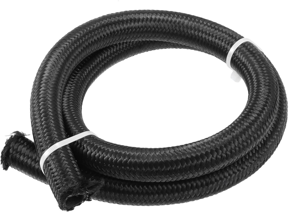 Dailygoods- Olieleiding 3ft - Brandstofleiding - Nylon/RVS - AN10 - 13mm Binnendiameter - 1000 psi Drukclassificatie - Brandstofslang