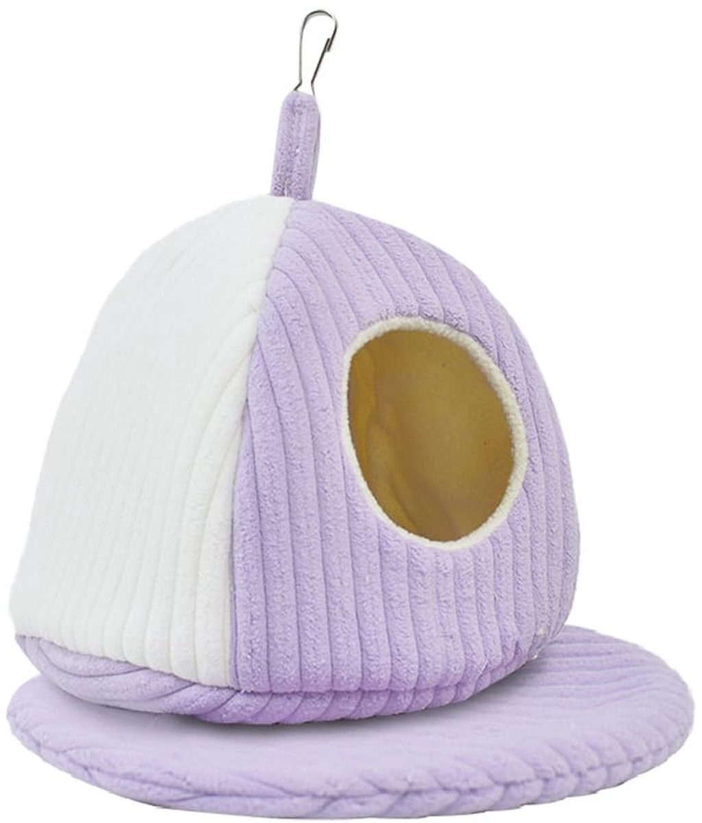 Dailygoods- Vogelnest Warm - Hangmat voor Vogels - Verwijderbare Katoenen Pad - Ophangring - Geschikt voor Papegaaien - Comfortabel Nest - Vogelnesthuis