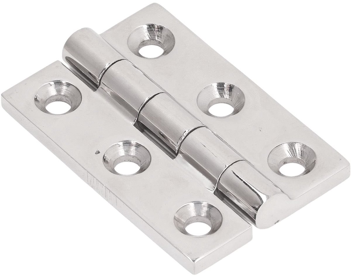 Dailygoods- Scharnier 50x75mm - Roestvrij Staal - Scharnier Reparatie Plaat - Deur Scharnieren - Scharniermal - Duurzaam en Eenvoudig te Reinigen - Deurscharnier