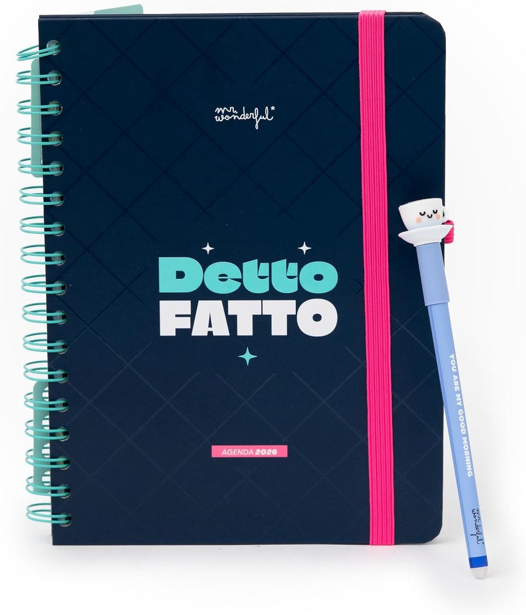 Weekplanner 2026 - Agenda Organizer - Planning Maken - Vrolijk Design - A5 Formaat - Multikleur