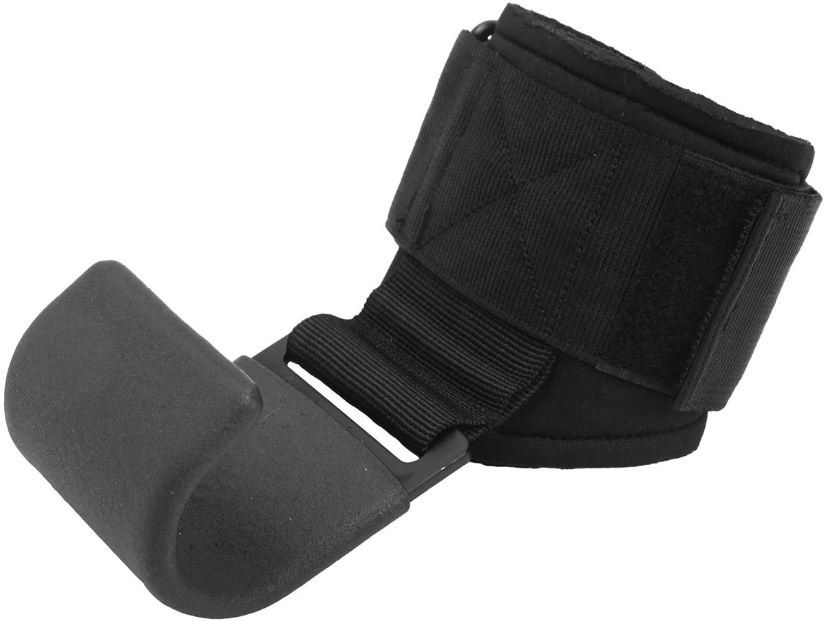 Allecto - Gewichtheffer haakriemen - Antislip rubberen polsbandage - Zwart - Krachttraining - Ideaal voor sportschool en bodybuilding