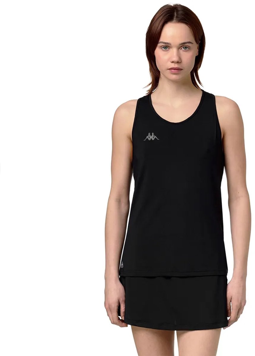 Kappa Ipef Mouwloos T-shirt Vrouw Zwart
