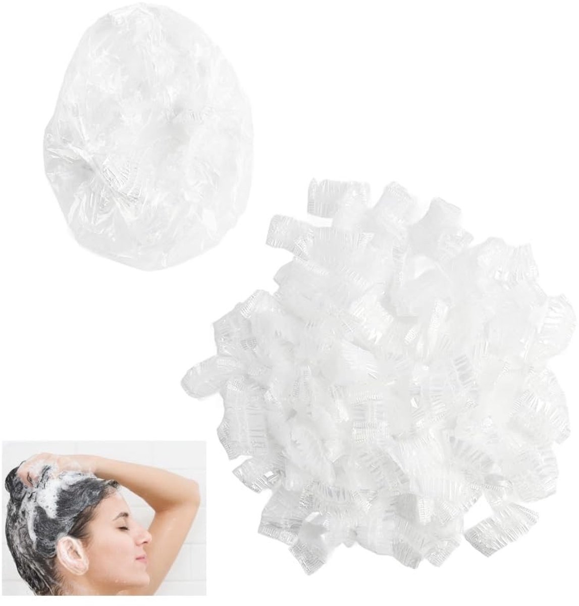 Allecto - Transparante Wegwerp Oorkappen - Oorkap voor Haarverf - Bescherming voor Douchen - Waterdicht - Earmuffs voor Grooming - Geschikt voor Th...