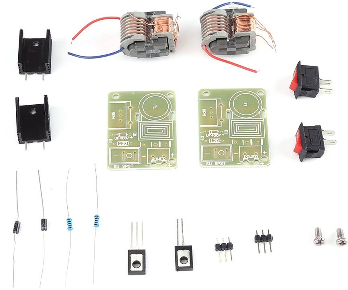 Allecto - Hoogspanning Generator - 15KV Output - Hoog rendement - 3.7 V tot 4.2 V DC - Pulse Bobine Generator - Geschikt voor hobbyprojecten - Gede...