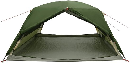 vidaXL - Backpacking - Tent - 4-persoons - Groen - 185T - Polyester - met - PU - Coating van Vidaxl — afbeelding 3