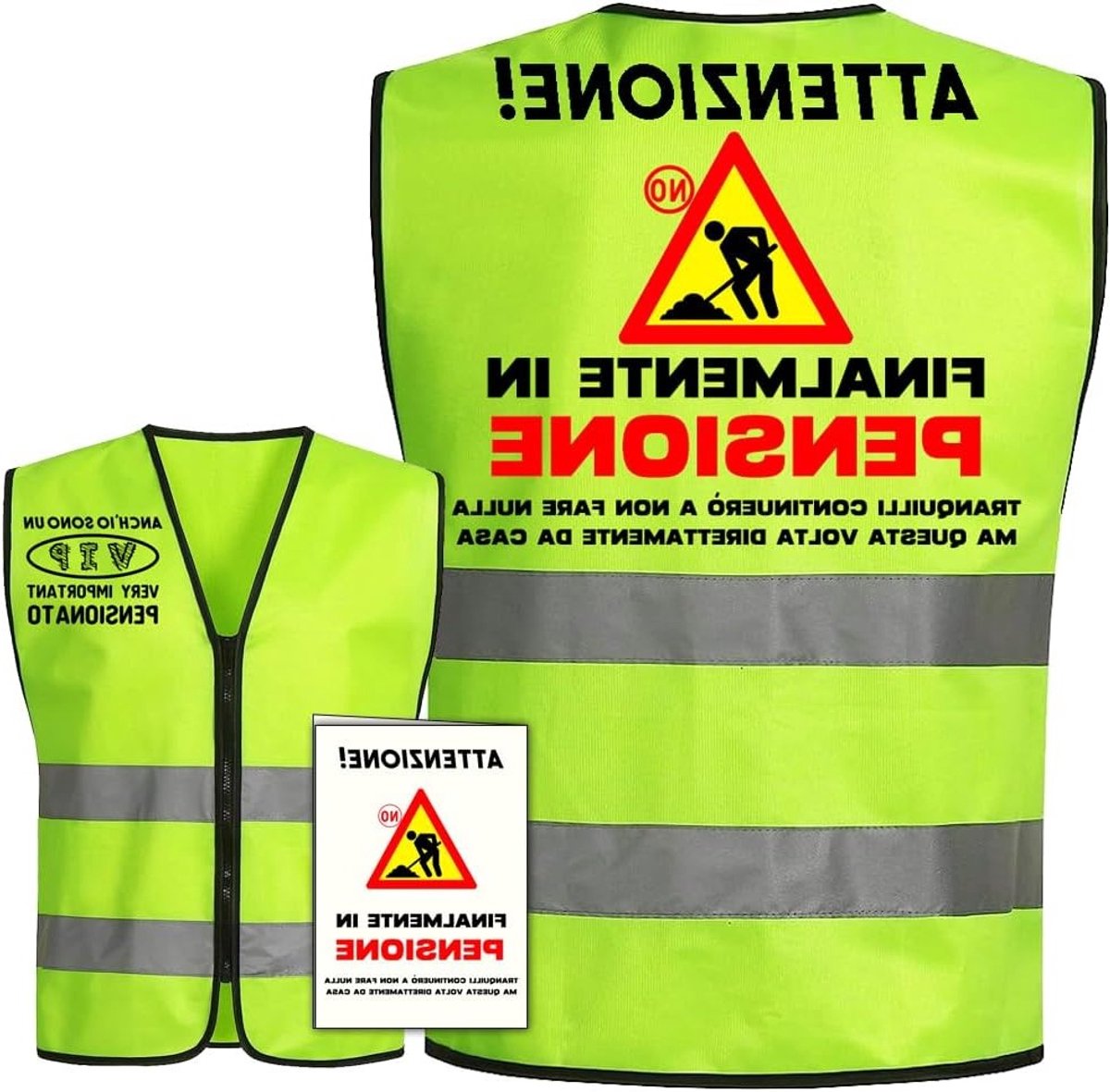 Grappig Pensioenvest voor Mannen - Uniek Pensioen Cadeau met Kaart en Geschenken voor de Pensioenovergang