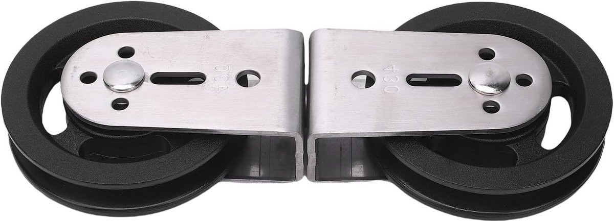 Rotating Double Pulleys voor Kabelmachine | Stille Ontwerp en Sterk Materiaal | Ideaal voor Thuis Gym Apparatuur | Nylon en RVS Kwaliteit