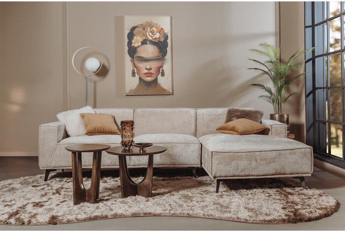 Tower Living Leeds hoekbank 2,5-zits rechts touch - beige