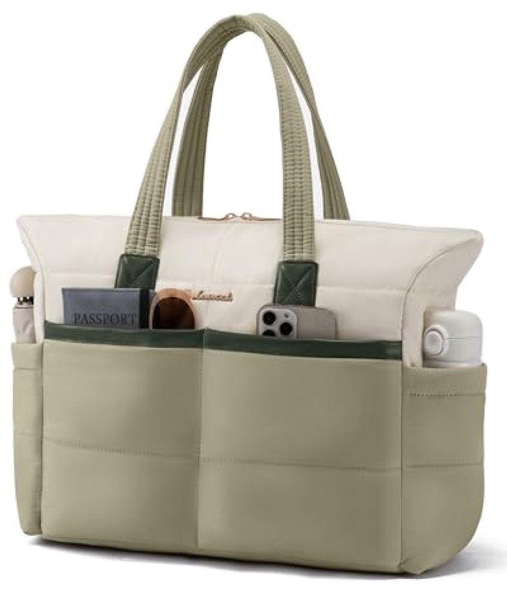 Stijlvolle laptoptas voor 15,6 inch - Waterafstotende shopper met meerdere vakken
