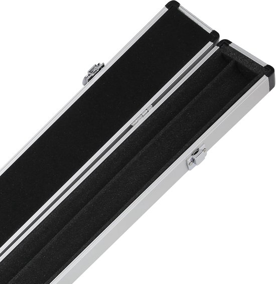 Snooker Keu Etui - Biljart Koffer - Veilig Keu Vervoer - Schuimvoering Bescherming - 81 cm - Zwart — afbeelding 4