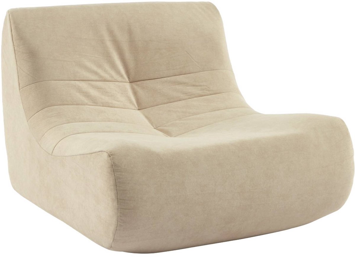 sweeek Waterafstotend velours fauteuil 1 zitplaats - sokol Beige