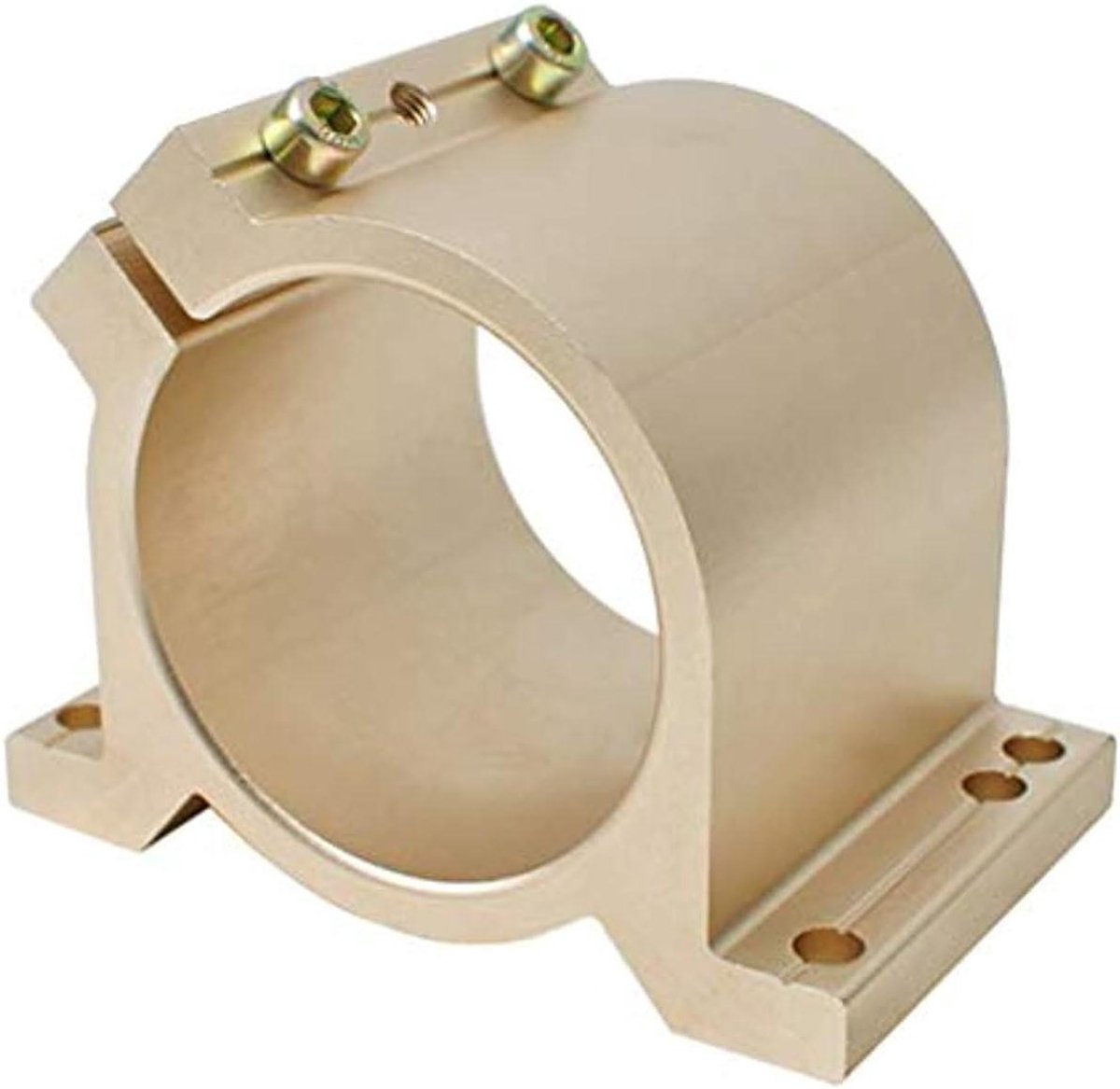 Spindelklem Motorhouder - Spindel Bevestiging - 3D Printen Graveren - Unieke Kaartsleuf - 65 mm Diameter - Goud