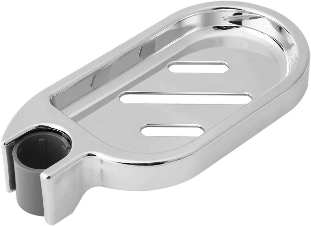 Moderne Zeepdispenser met Verstelbare Douche Stang, Chroom Geplateerd en Hol Ontwerp voor Badkameraccessoires