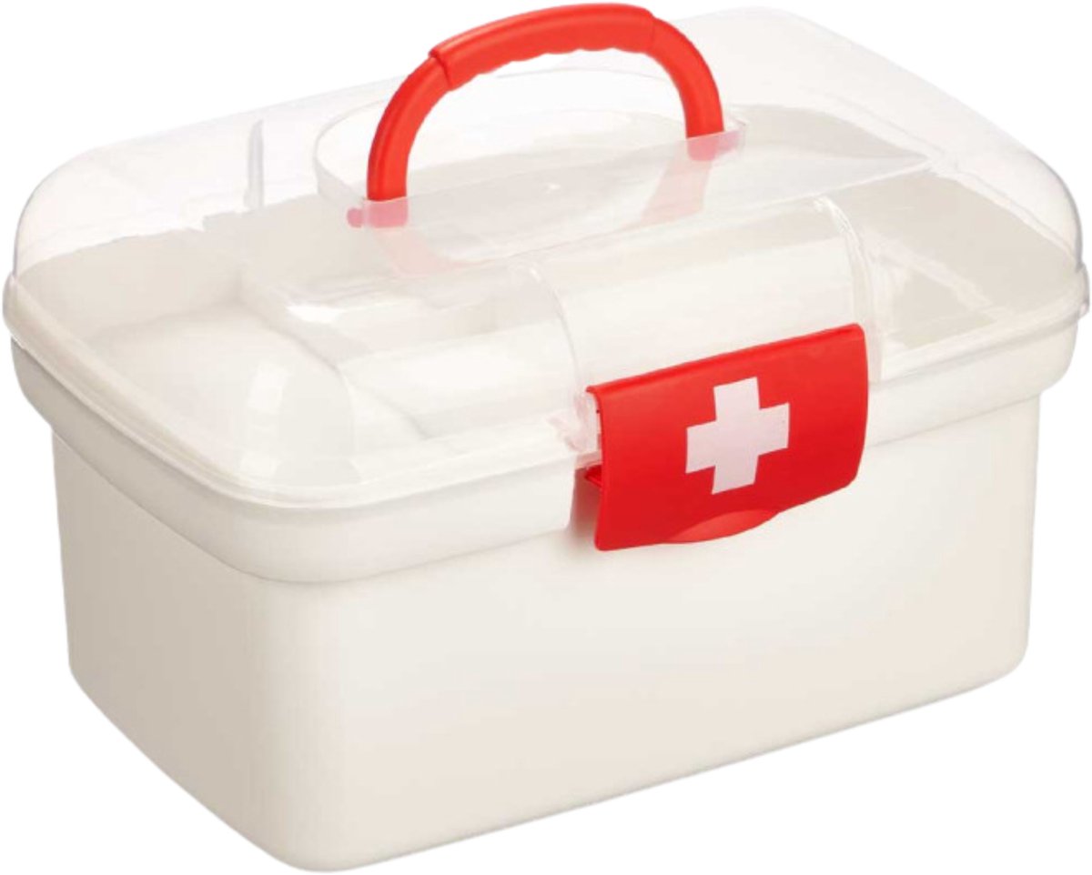 Kinvara Grote EHBO opbergdoos - 8L - Medicijn / EHBO accessoires - eerste hulp - Opbergen/opruimen