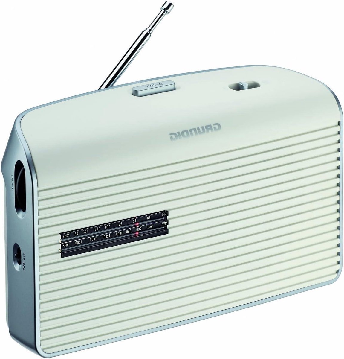 Draagbare Radio - FM Ontvanger - Muziek Luisteren - Twee Golfbereiken - Compact Formaat - Wit