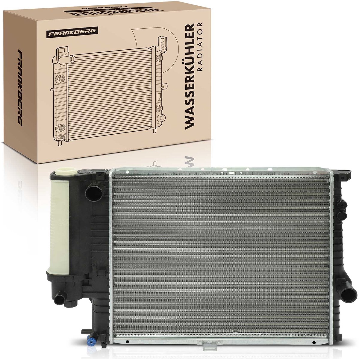 Frankberg 1x Radiator Waterkoeler Motorkoeler voor BMW 5er E39