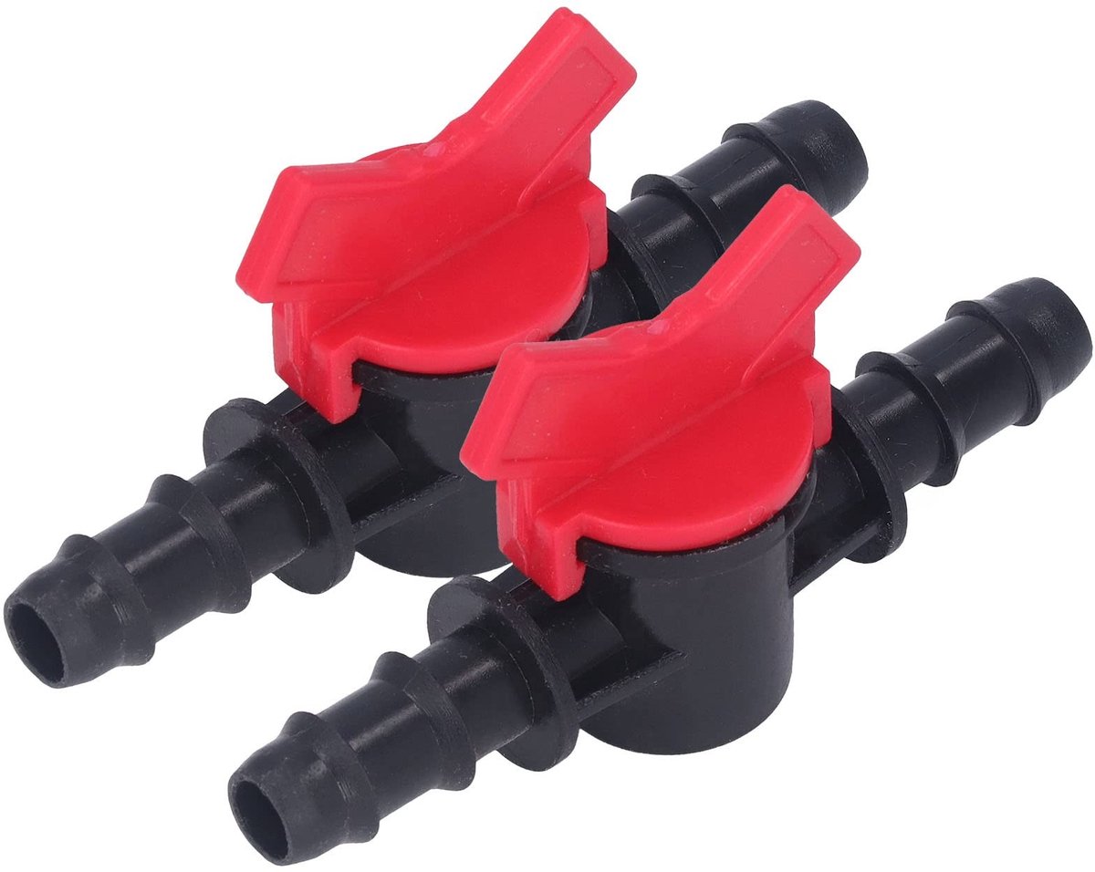 aladdien - Water Stop Controller - 2 Pack Kogelkraan - Eenvoudige bediening - 12mm Regelklep - ABS Synthetische Fittings - Geschikt voor Sanitair - ..