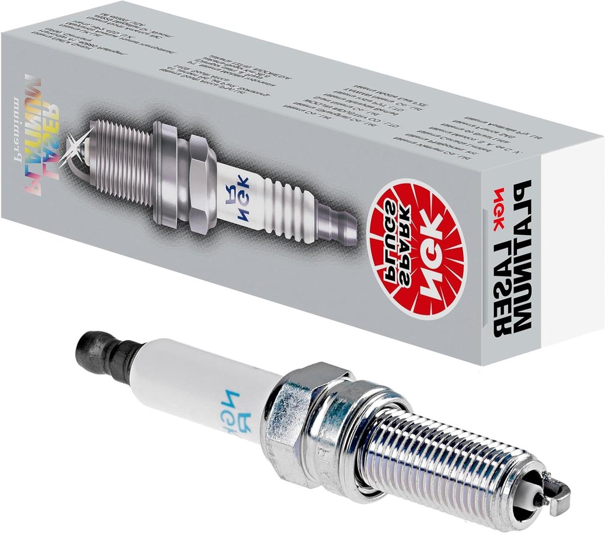 Bougie - Ontstekingsplug - Motoronderhoud - Platina elektrode - 14mm draad - Zilverkleurig