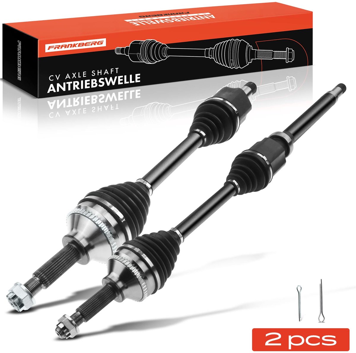 Frankberg 2x Aandrijfas Vooras voor Ford Transit FB FF