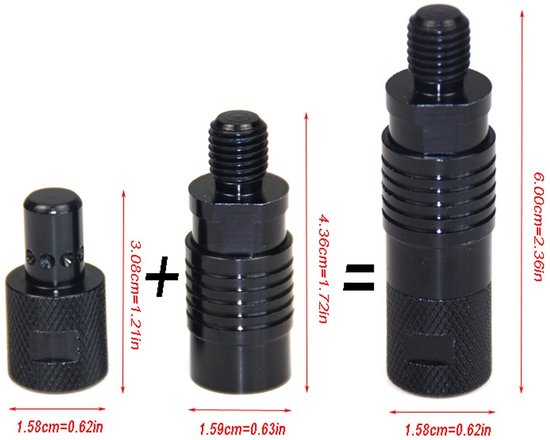 Dailygoods - Aluminium Quick Release Connector - 4-delige set - Vissersalarm en Steunen - Vissersaccessoires - Hoogwaardige kwaliteit - Eenvoudig te g... van Dailygoods — afbeelding 5