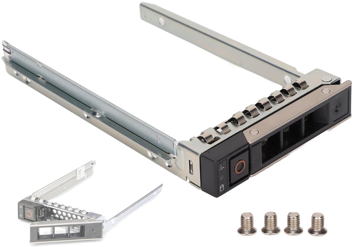 aladdien - 2,5 Inch HDD-lade - Hot-swap - Metalen materiaal - Zilver - Server harde schijf lade - Geschikt voor R740 R740XD R940 R640 R540 R440...