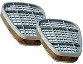 3M 06915 Filtre à charbon A2 - 2 pièces pour masque 3M