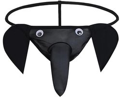 Go Go Gadget - String met Slurf - Olifant - Zwart - One size - 1 stuk