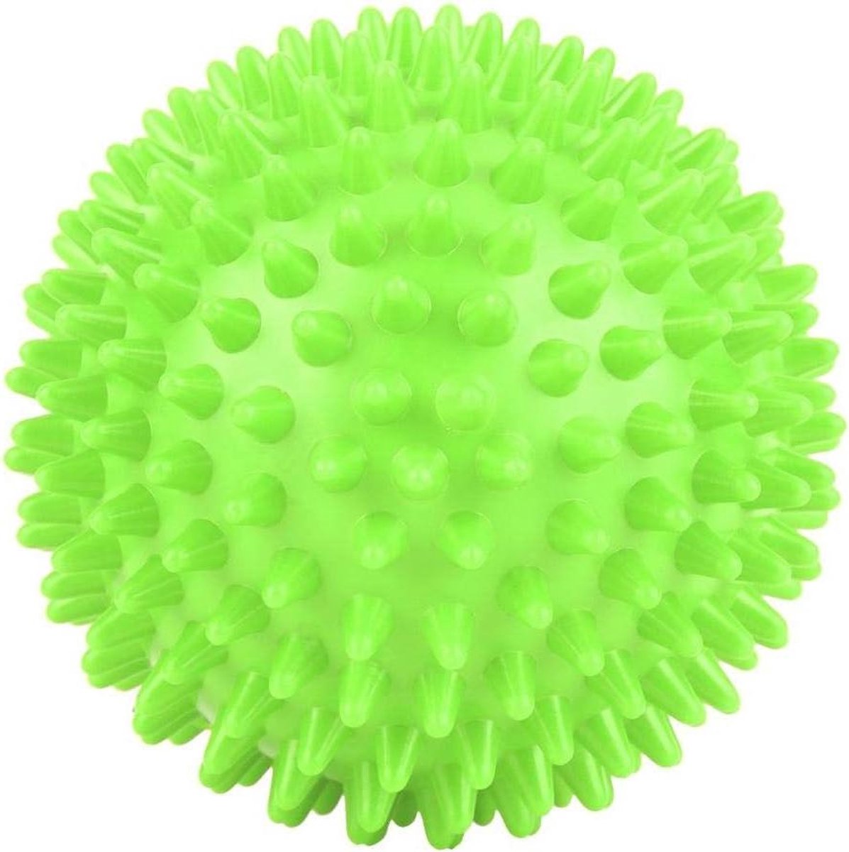 Massagebal - Spiky bal - Spierontspanning - Gericht op drukpunten - 9 cm - Groen