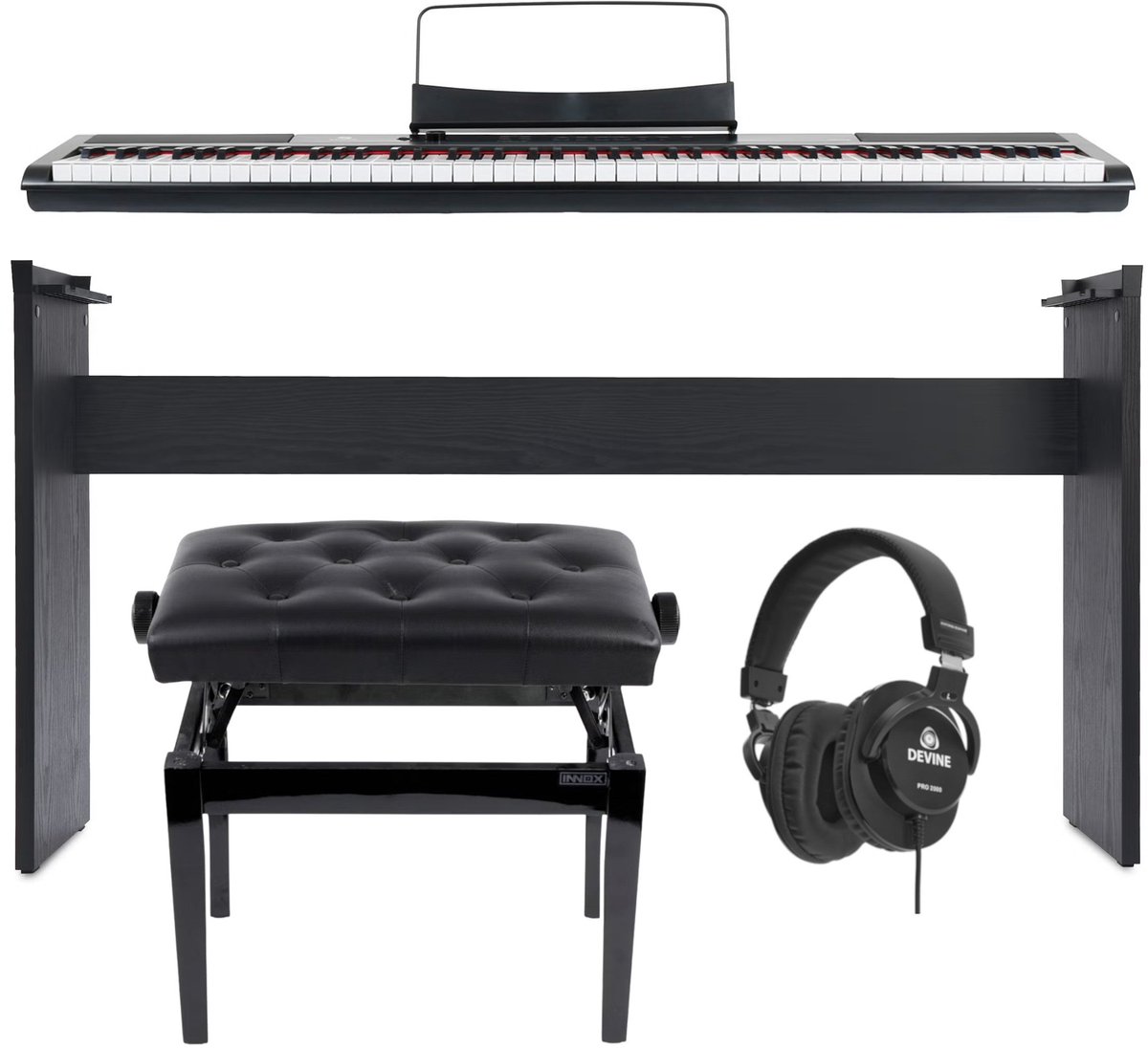Fazley FSP-200-BK Piano starterset Deluxe