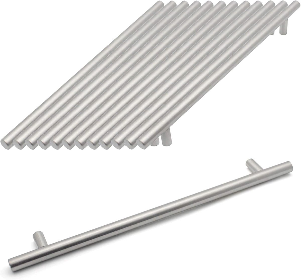 CE - Meubelgreep - Metalen Schuifgrepen - 288mm - Zilver