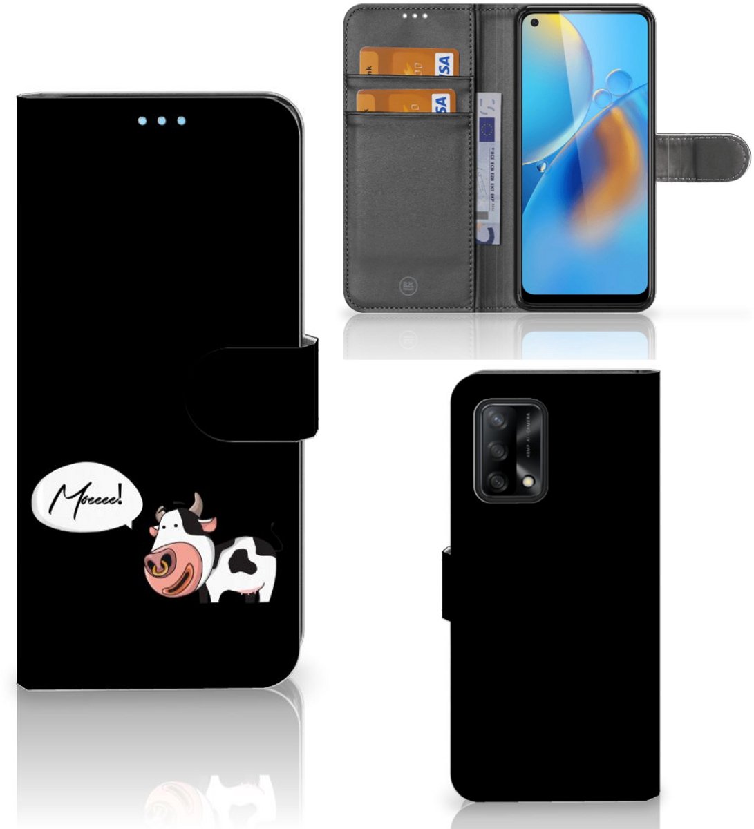 OPPO A74 4G Leuk Hoesje Cow