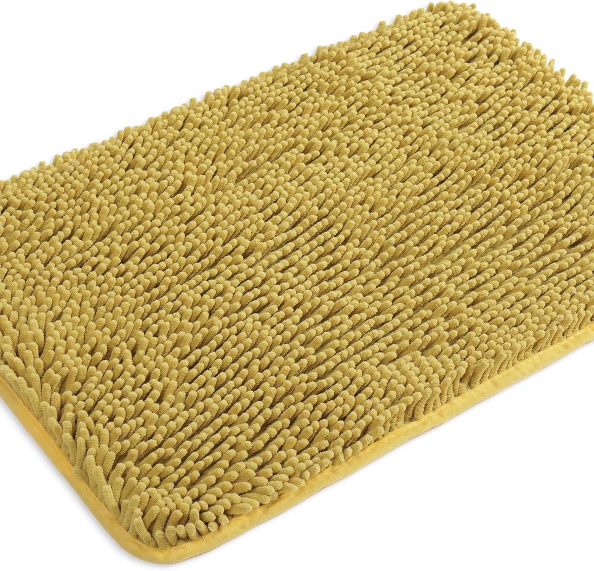 Yeaban Mosterd badkamertapijten - dikke chenille badmatten | Absorberend en wasbaar badtap