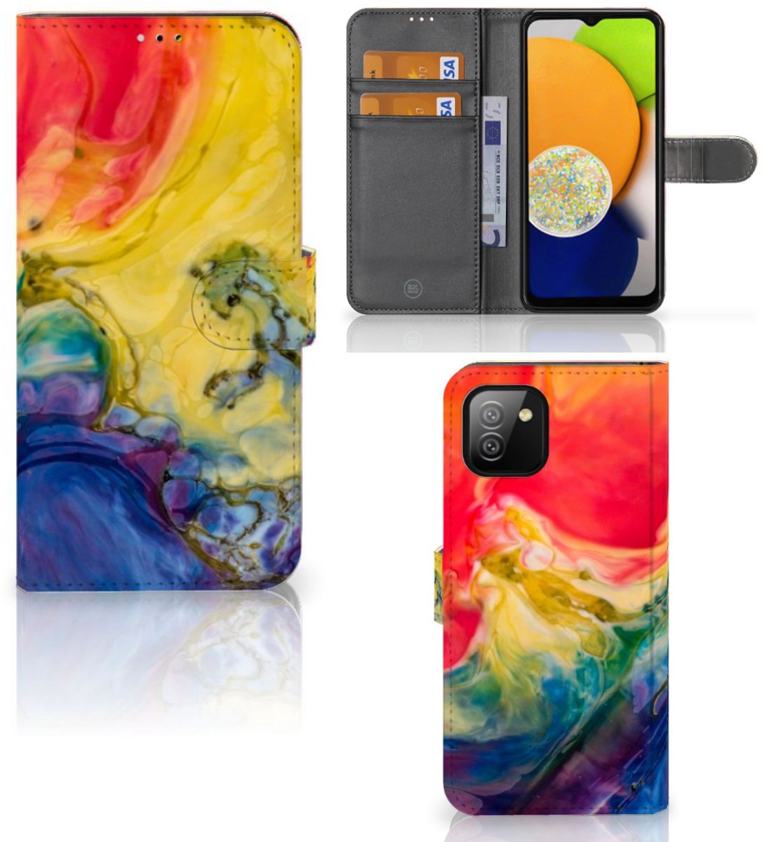 Hoesje Samsung Galaxy A03 Watercolor Dark