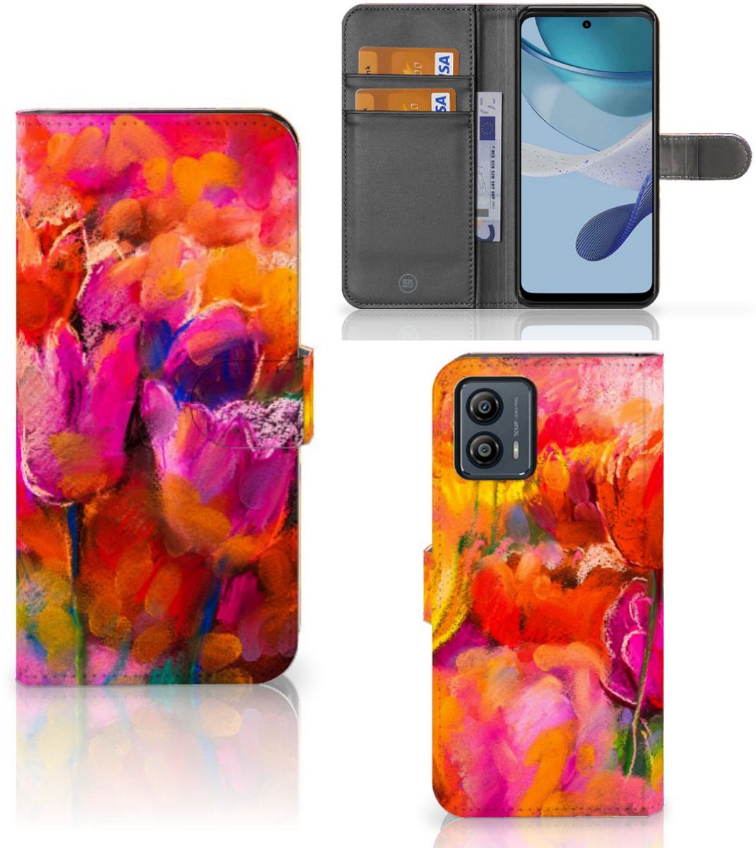 Hoesje Motorola Moto G53 Tulips