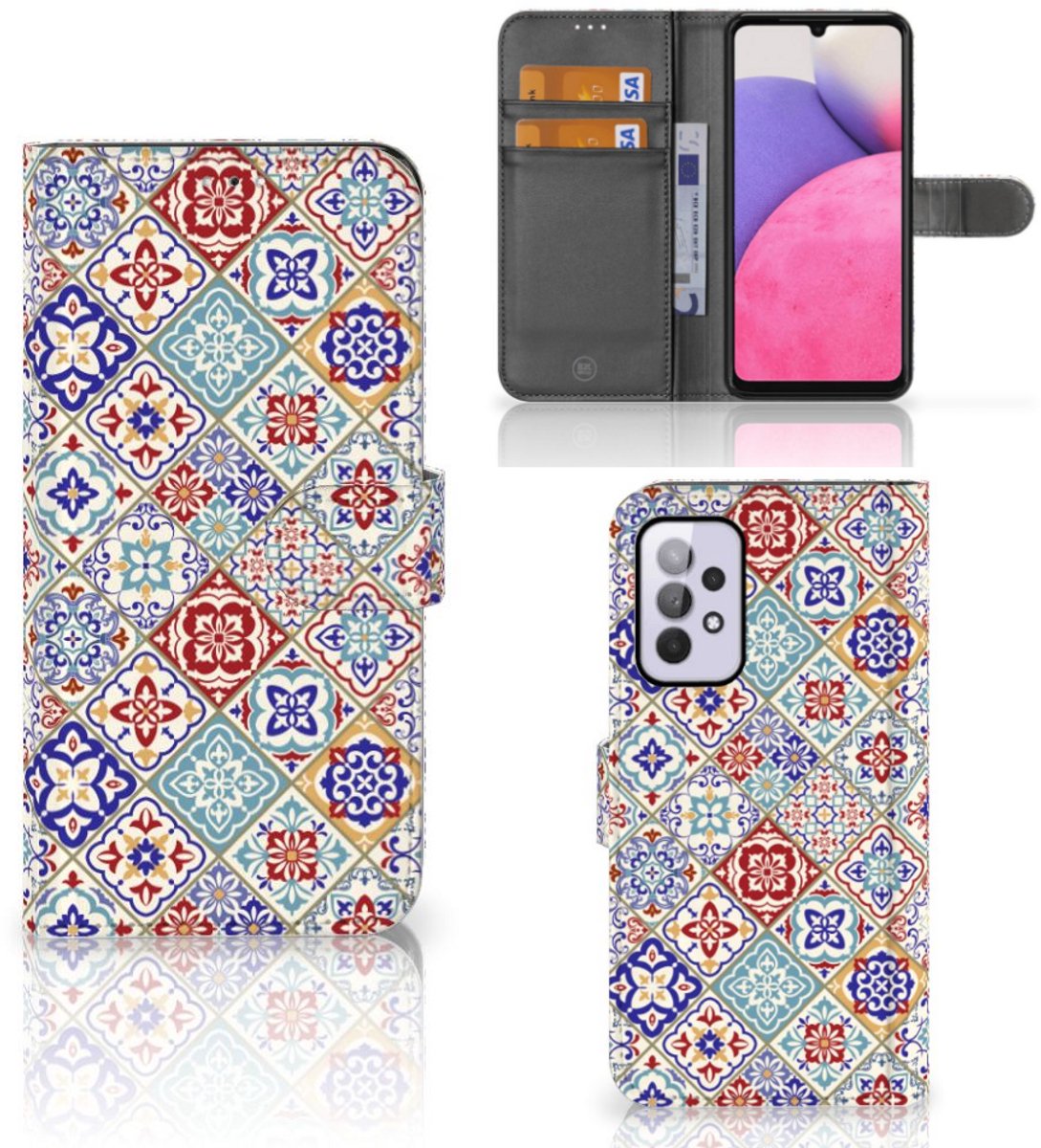 Samsung Galaxy A33 5G Bookcase Tiles Color