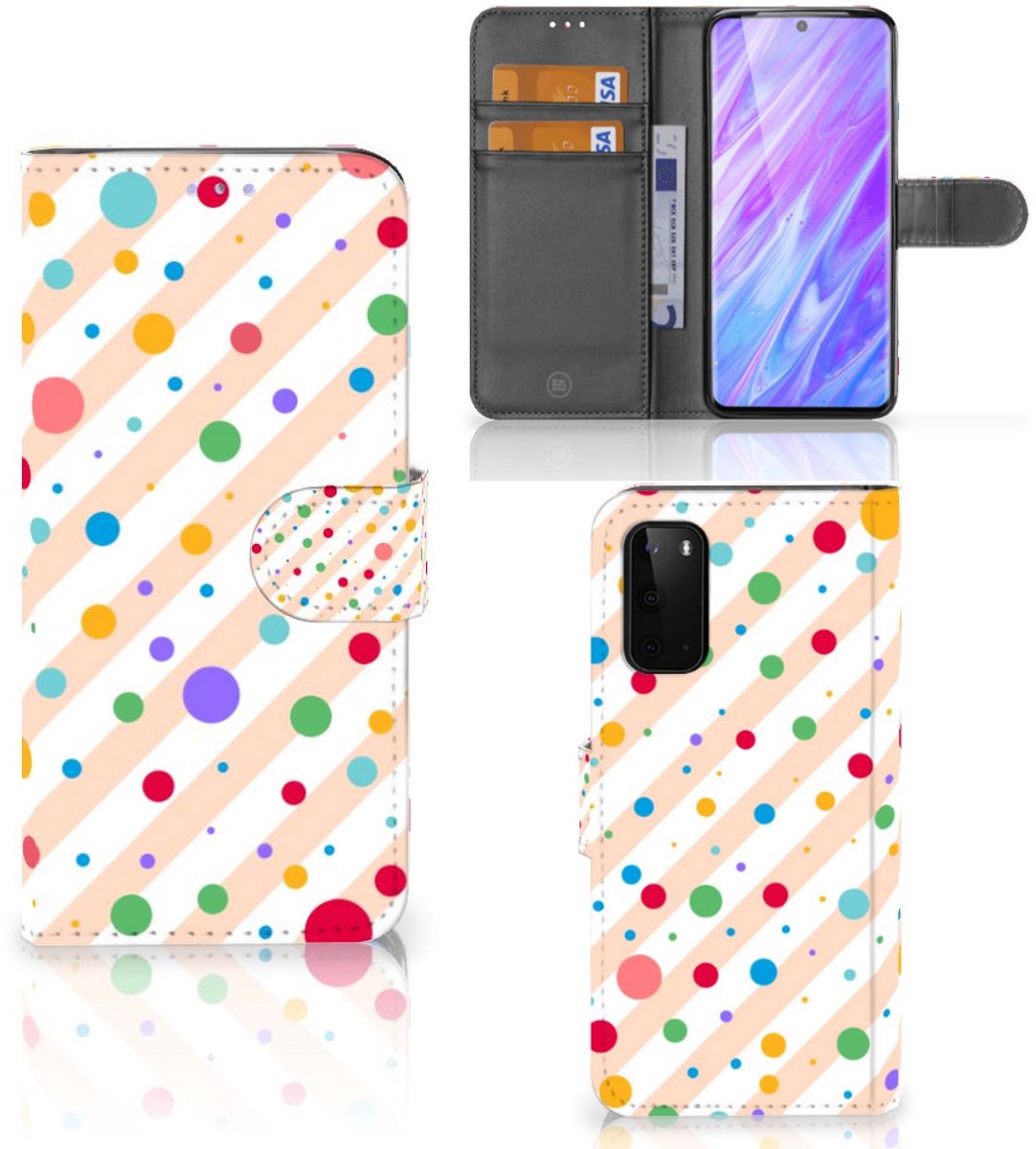 Samsung Galaxy S20 Telefoon Hoesje Dots