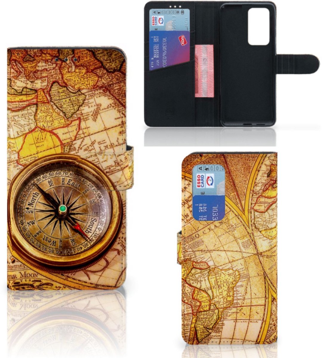 Huawei P40 Pro Flip Cover Kompas