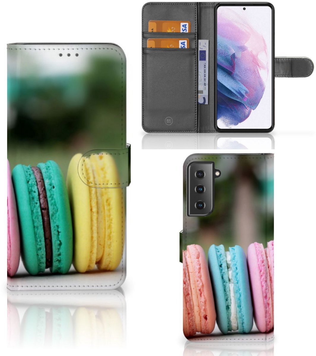 Samsung Galaxy S21 Plus Book Cover Macarons