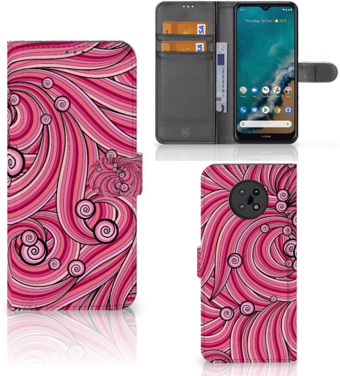 Nokia G50 Hoesje Swirl Pink