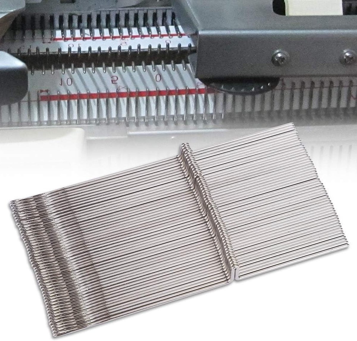 50 Stuks Stalen Breinaalden Set voor Breimachines - Ideaal voor DIY Breiaccessoires en Naaien