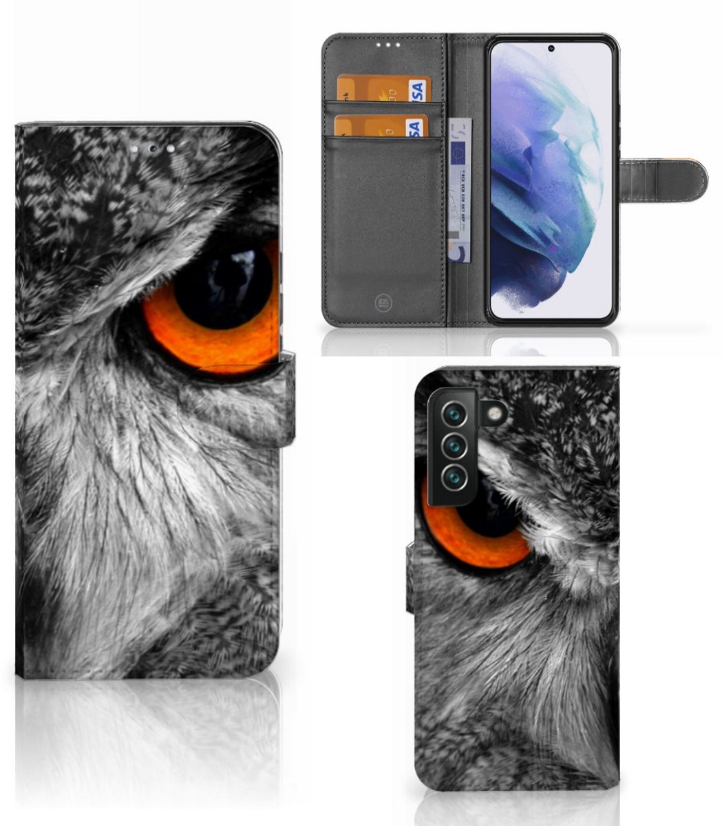 Samsung Galaxy S22 Plus Telefoonhoesje met Pasjes Uil