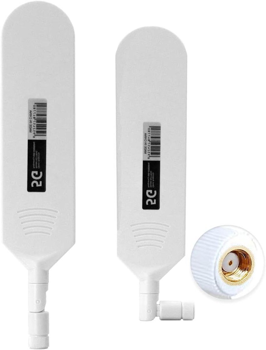 4G LTE Antenne - Mobiele Antenne Router - Signaal Verbeteren - 12dBi Hoge Versterking - 2 stuks - Wit