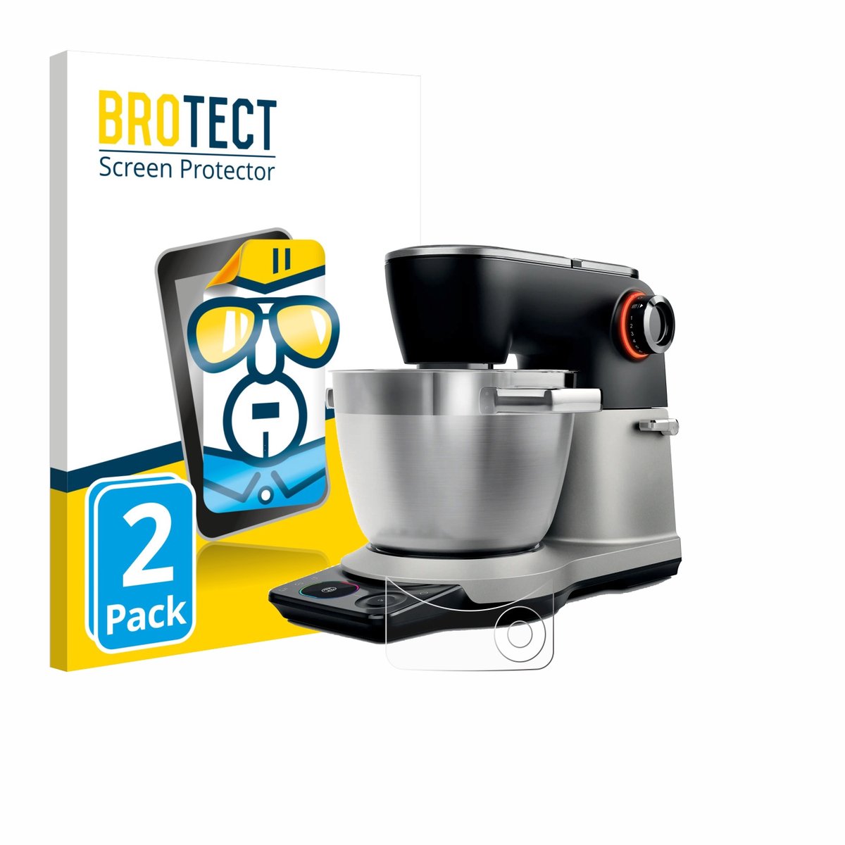 BROTECT - Screenprotector voor Bosch MUMS8ZS18 - Folie Beschermfolie transparant 2 Stuks