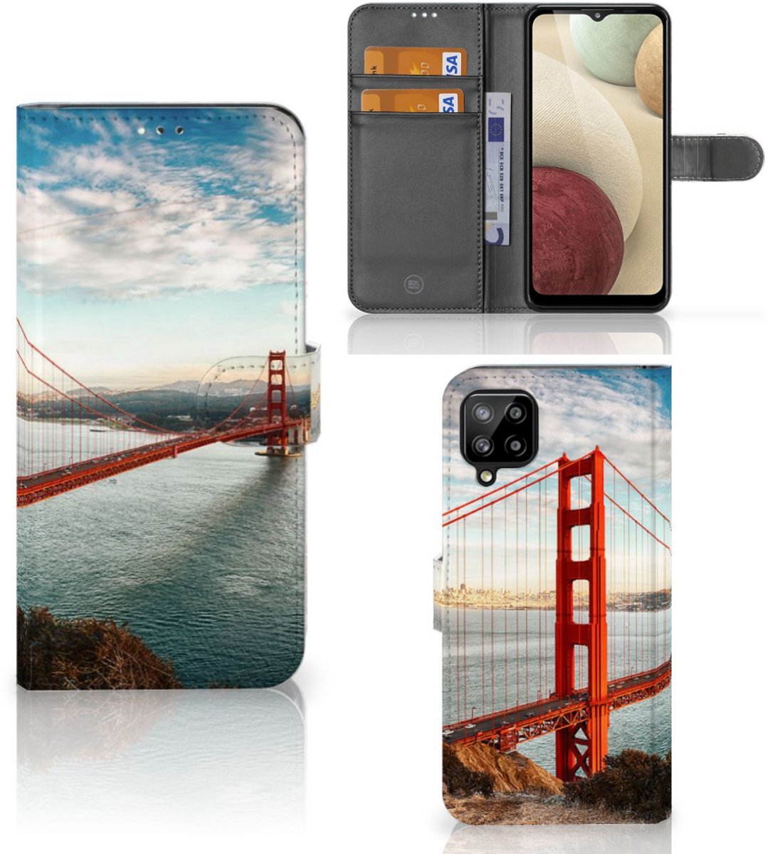 Samsung Galaxy A12 Flip Cover Golden Gate Bridge