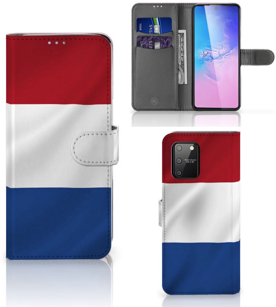Samsung S10 Lite Bookstyle Case Nederlandse Vlag