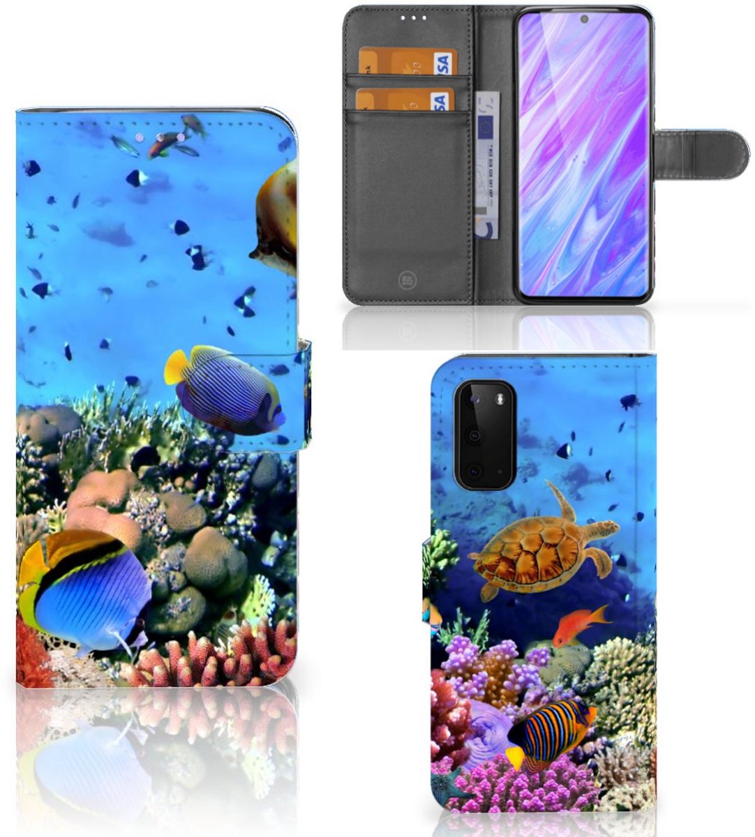 Samsung Galaxy S20 Telefoonhoesje met Pasjes Vissen