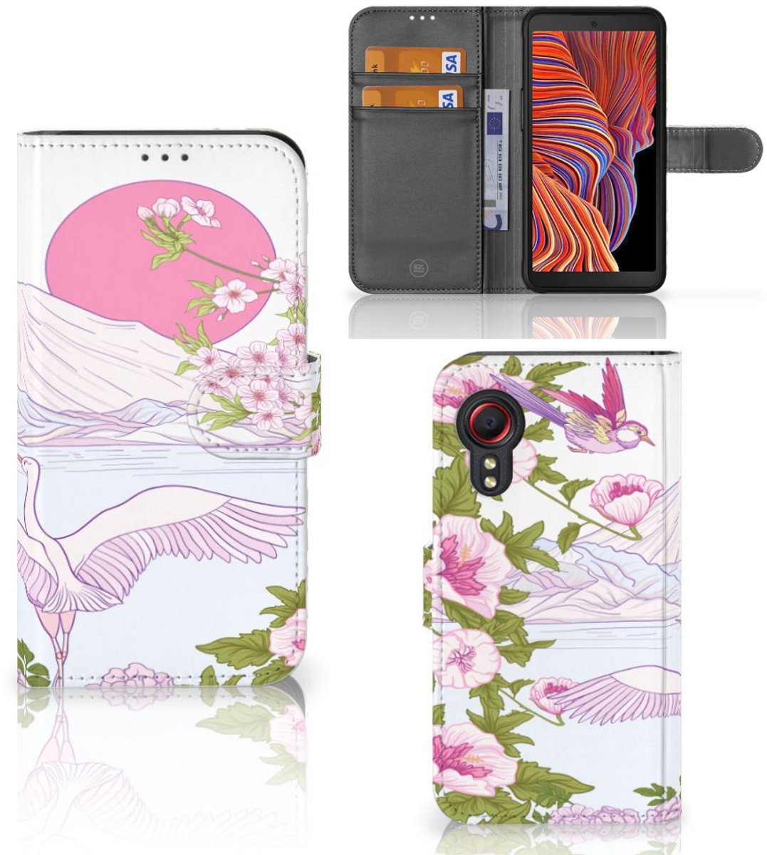 Samsung Galaxy Xcover 5 Telefoonhoesje met Pasjes Bird Standing