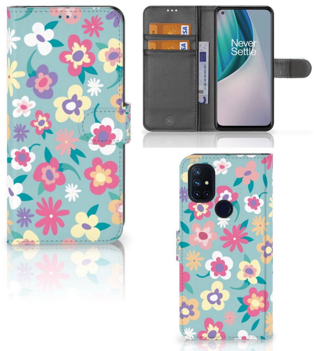 OnePlus Nord N10 Hoesje Flower Power