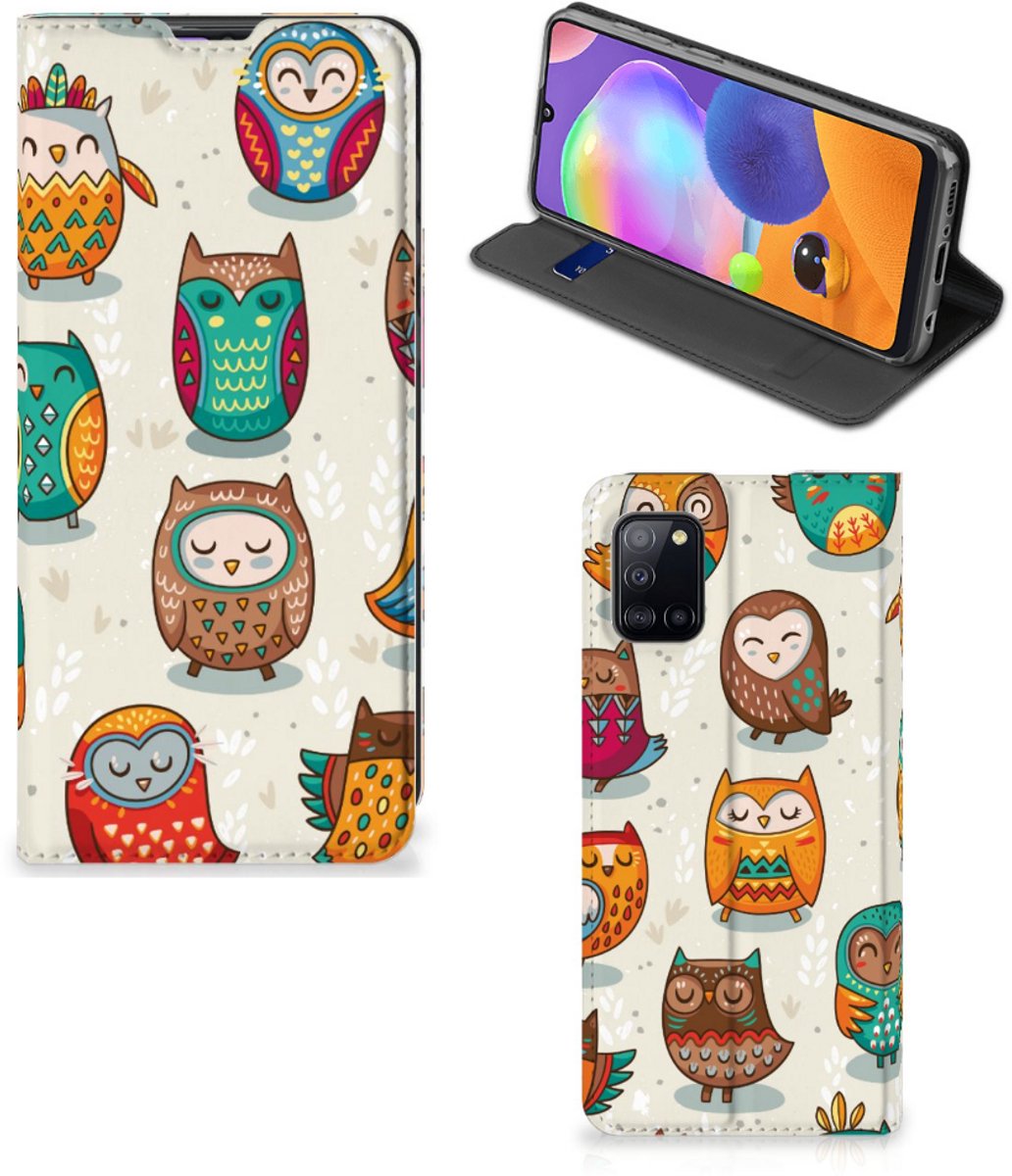 Samsung Galaxy A31 Hoesje maken Vrolijke Uilen